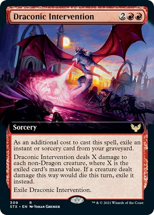 Draconic Intervention Card Front