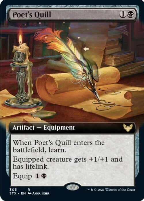Poet's Quill Card Front