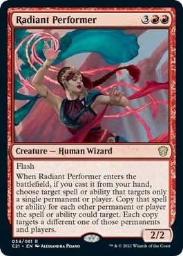 Radiant Performer Card Front