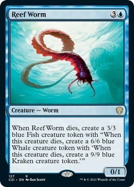 Reef Worm Card Front