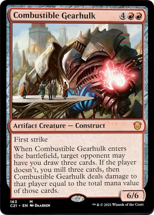 Combustible Gearhulk Card Front