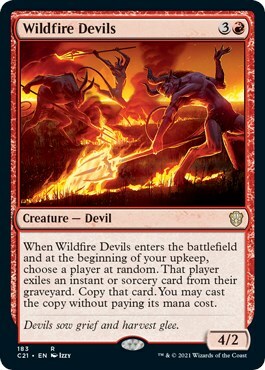 Wildfire Devils Card Front