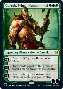 Garruk, Cacciatore Primitivo Card Front