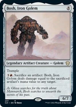Bosh, Iron Golem Card Front