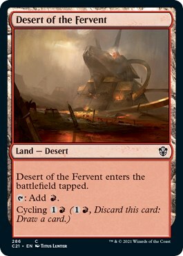 Desert of the Fervent Card Front