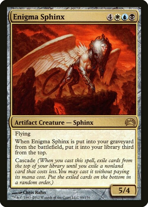 Enigma Sphinx Card Front