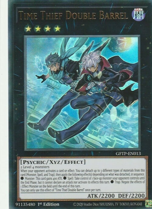 Time Thief Double Barrel Card Front