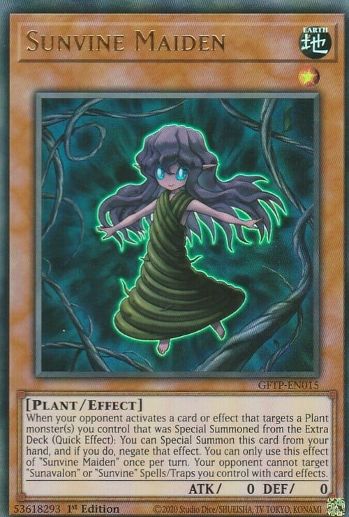 Sunvine Maiden Card Front