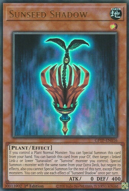 Sunseed Shadow Card Front