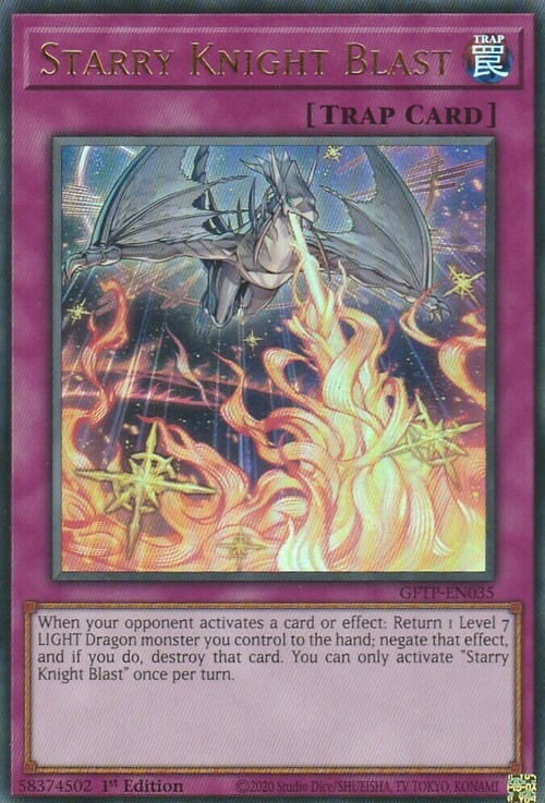 Esplosione Cavaliere Stellato Card Front