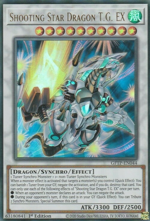 Shooting Star Dragon T.G. EX Card Front