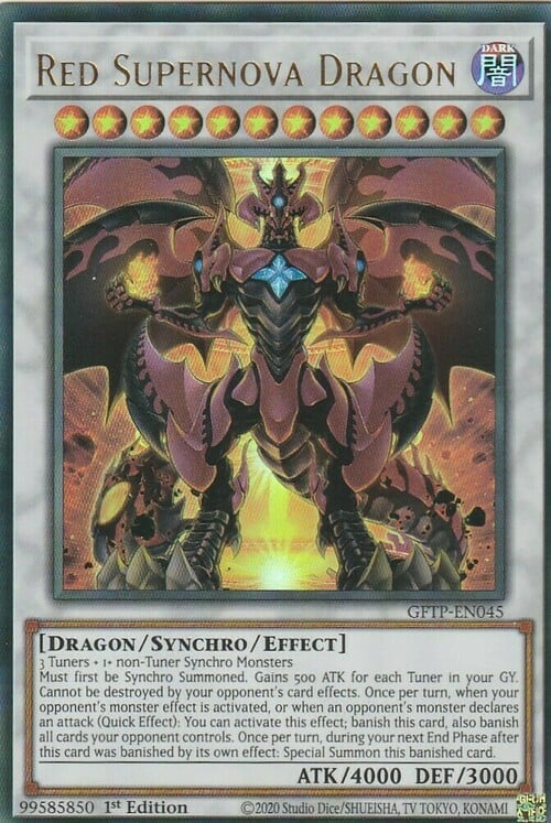 Drago Supernova Rosso Card Front