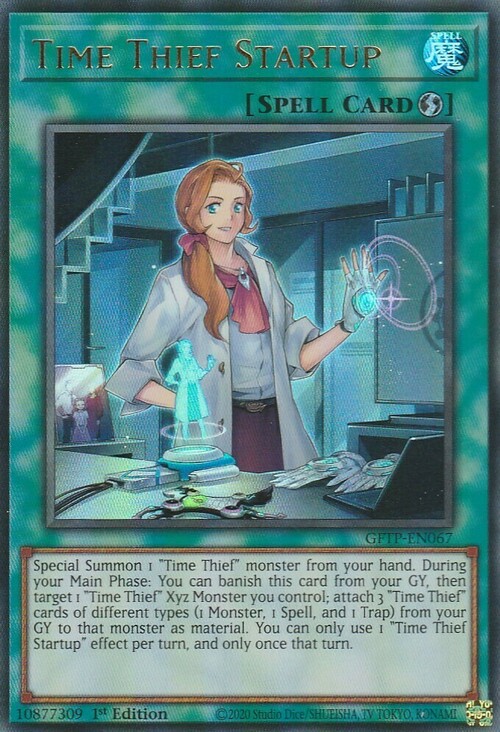 Time Thief Startup Card Front