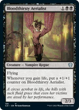 Bloodthirsty Aerialist Card Front