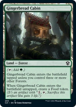 Gingerbread Cabin Card Front