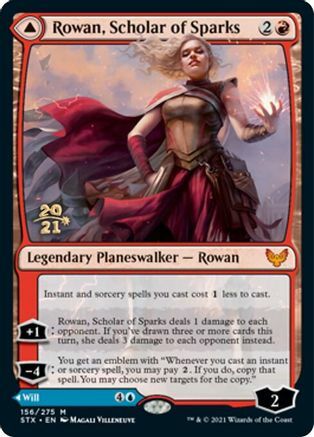 Rowan, Scholar of Sparks // Will, Scholar of Frost Card Front