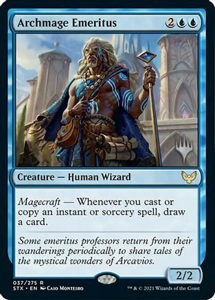 Archmage Emeritus Card Front