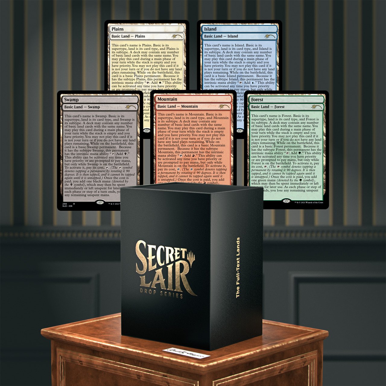 Secret Lair Drop Series: The Full-Text Lands Set