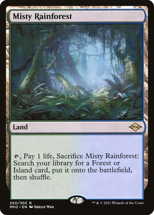 Foresta Pluviale Nebbiosa Card Front