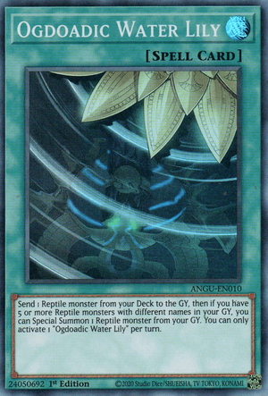 Ogdoadic Water Lily Card Front