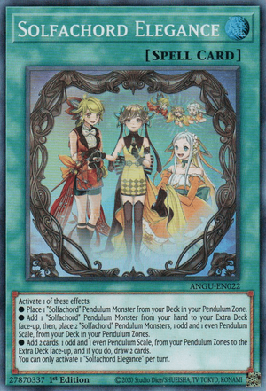 Solfachord Elegance Card Front