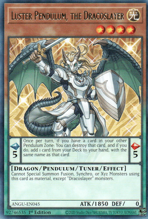 Luster Pendulum, the Dracoslayer Card Front