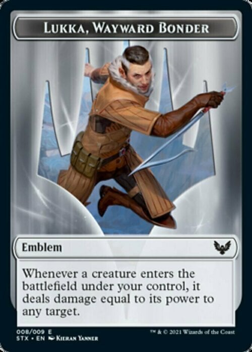 Lukka, Wayward Bonder Emblem // Spirit Card Front