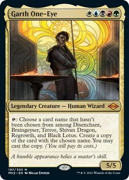 Garth One-Eye Card Front