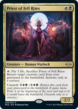 Priest of Fell Rites Card Front