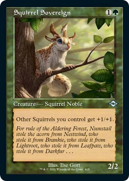Squirrel Sovereign Card Front