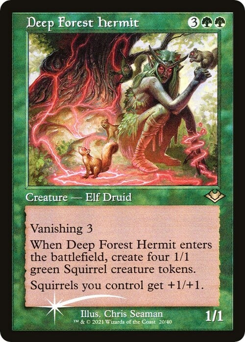 Deep Forest Hermit Card Front