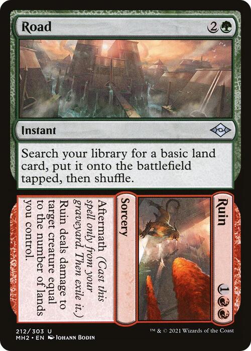 Road // Ruin Card Front