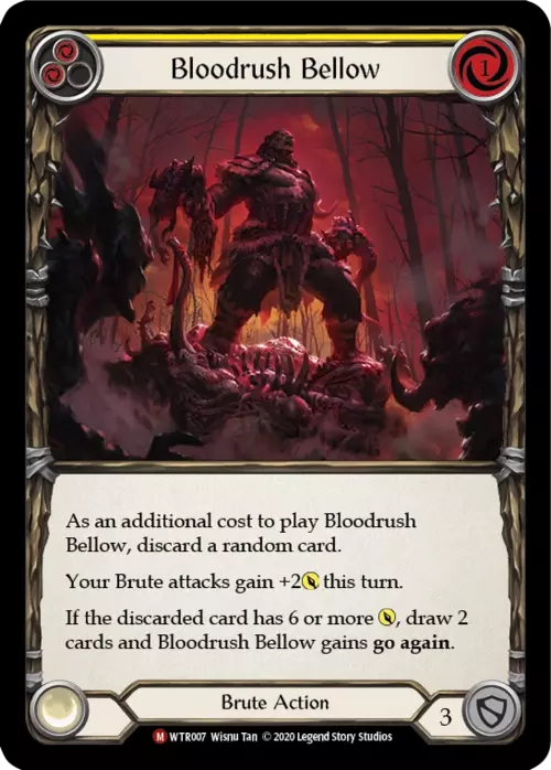 Bloodrush Bellow Card Front