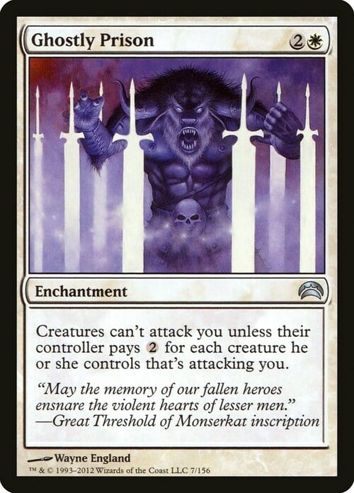 Ghostly Prison Card Front