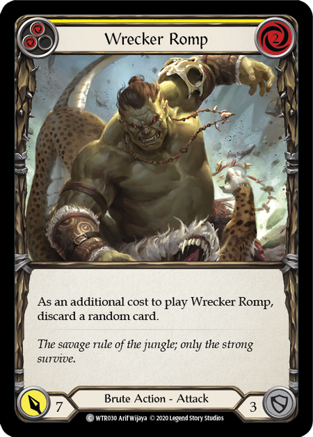 Wrecker Romp - Yellow Card Front