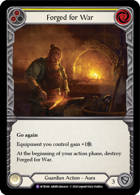 Forged for War Card Front