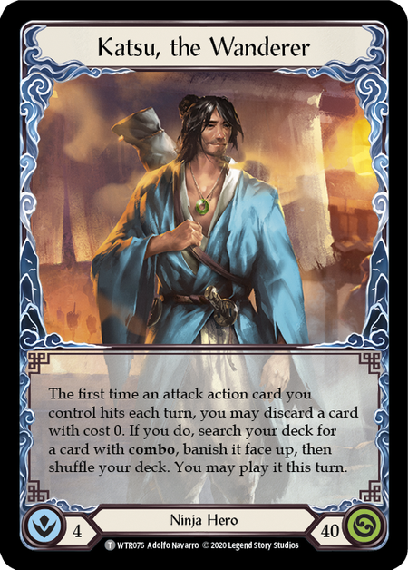 Katsu, the Wanderer // Romping Club Card Front
