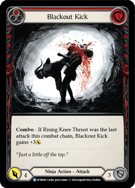 Blackout Kick (Red) Card Front
