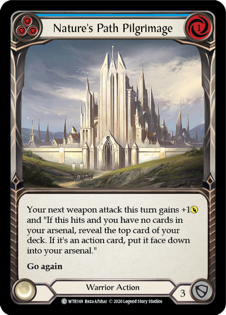Nature's Path Pilgrimage - Blue Card Front