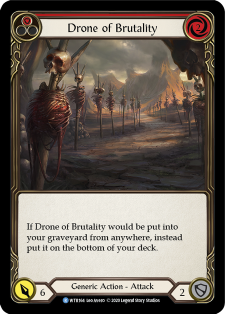 Drone of Brutality (Red) Card Front