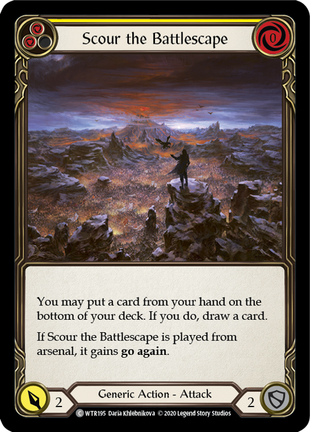 Scour the Battlescape - Yellow Card Front