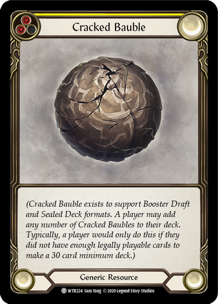 Cracked Bauble Card Front