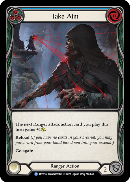 Take Aim - Blue Card Front