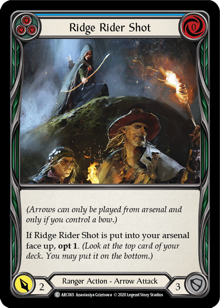 Ridge Rider Shot (Blue) Card Front