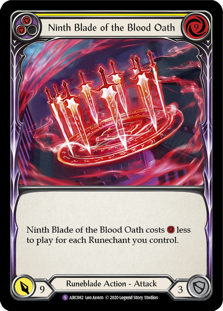 Ninth Blade of the Blood Oath Card Front