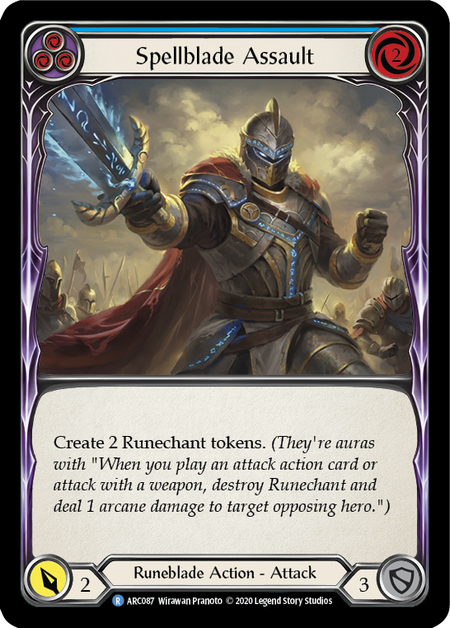 Spellblade Assault - Blue Card Front