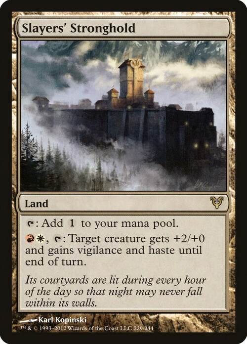 Slayers' Stronghold Card Front