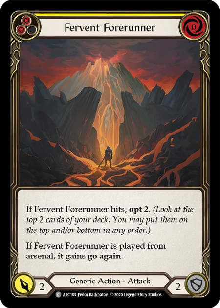 Fervent Forerunner - Yellow Card Front