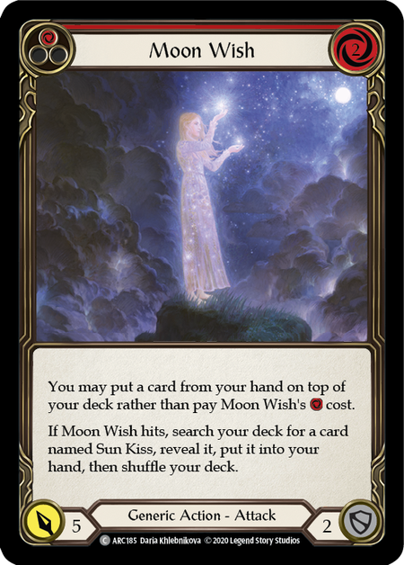Moon Wish (Red) Card Front
