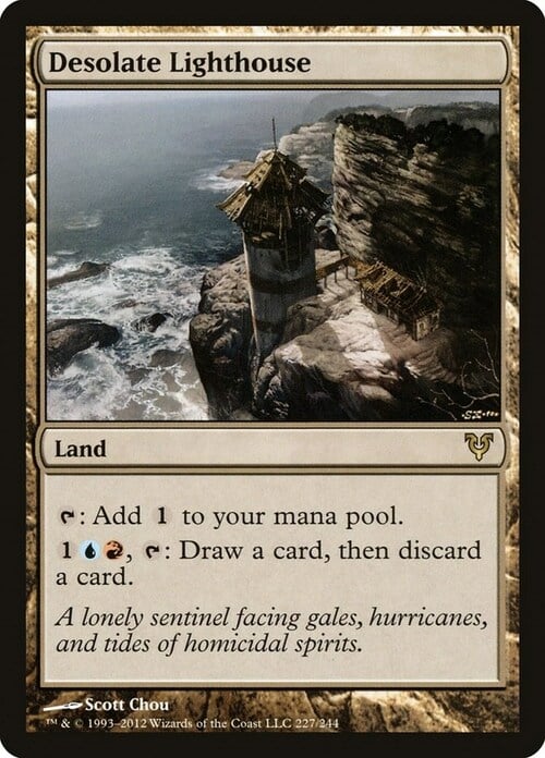Desolate Lighthouse Card Front